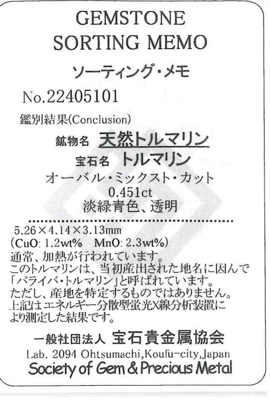 宝石貴金属協会 鑑別（ソーティング）