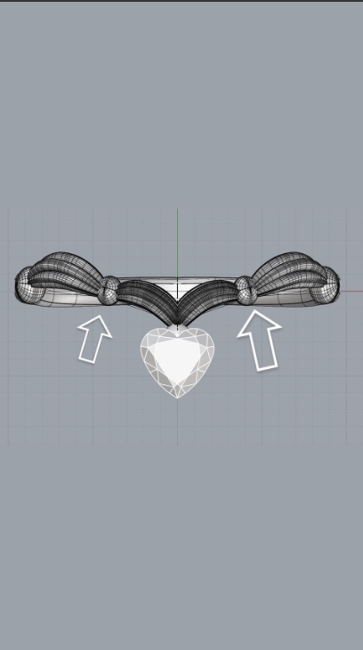 ■Order_ring_heart brown diamond 0.21ct mini_caplico