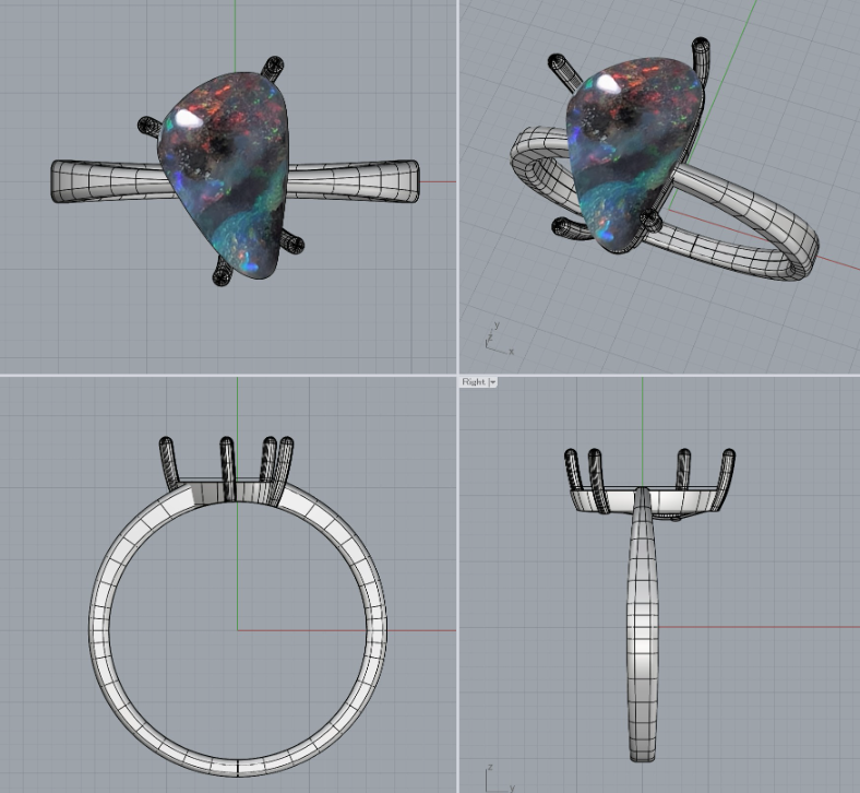 ■Order_ring_#6549#6577★Live250830LIVE84 Volder Opal 2.72ct★maru.wanwano