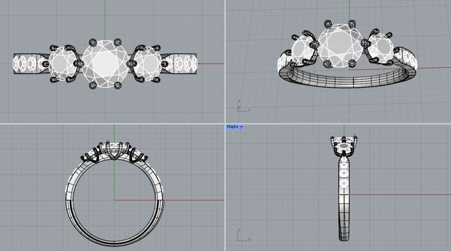 ■Order_ring_ diamond3石 mnomomono12