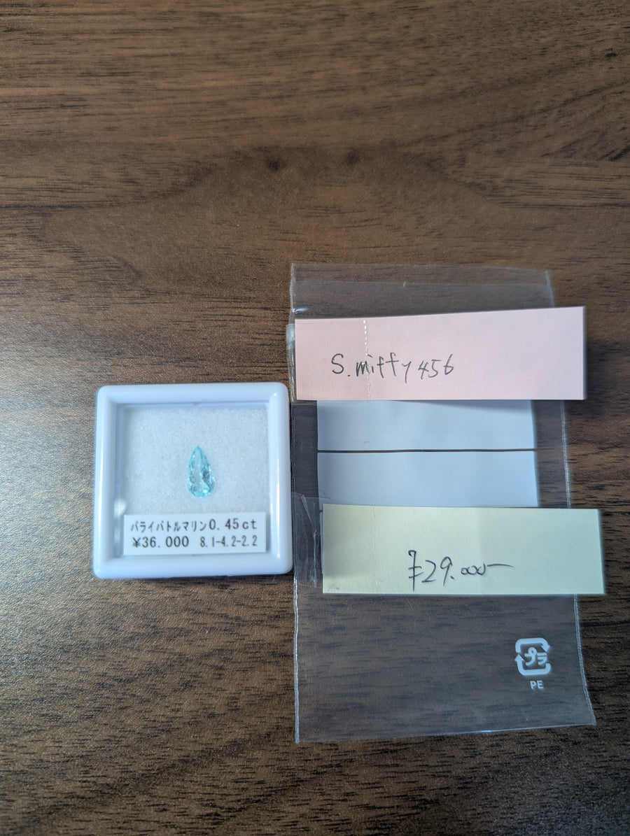 ★Live250418LIVE39 paraiba tourmaline 0.45ct