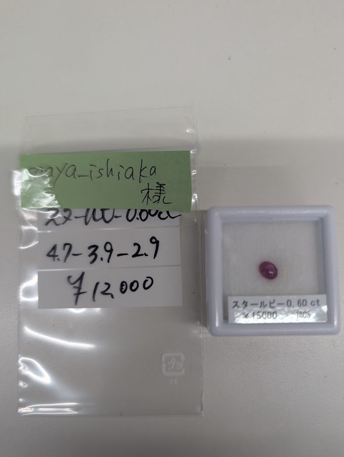 ★Live250418LIVE45　starruby 0.60ct