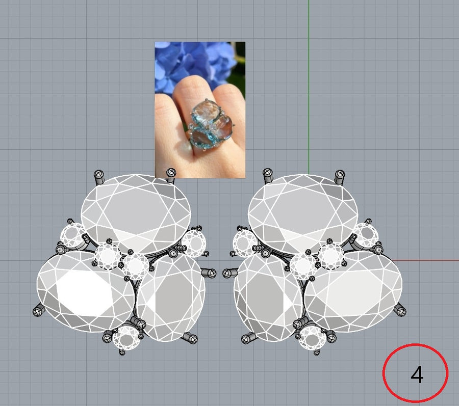 ■Order_earrings_aquamarine 6piece★aqua_aquapra