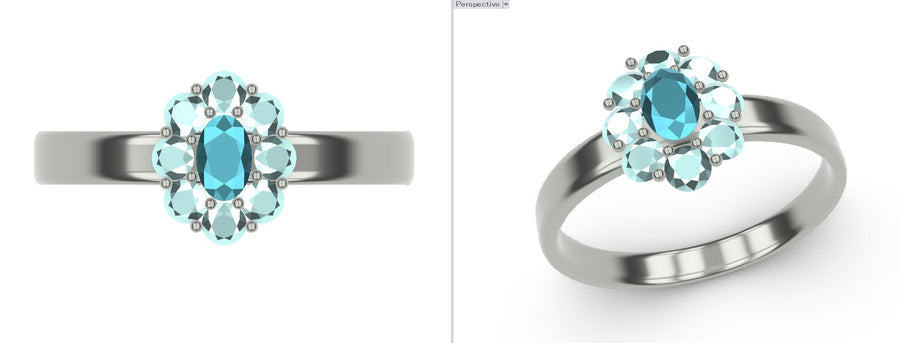 ■Order_ring_Live240810LIVE075 paraiba tourmaline 0.152 #4434 mikimomonga