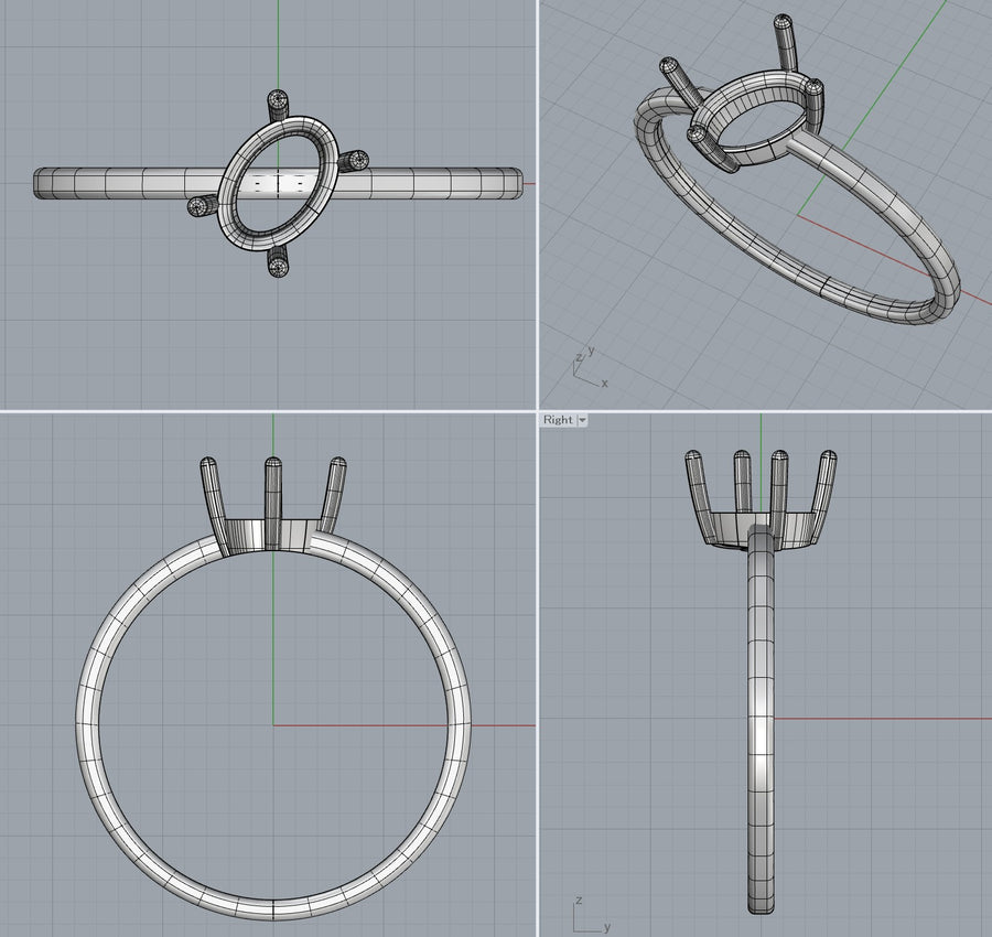 ■Order_ring_#5927★Live250412LIVE05 black opal 0.30ct★me.eri