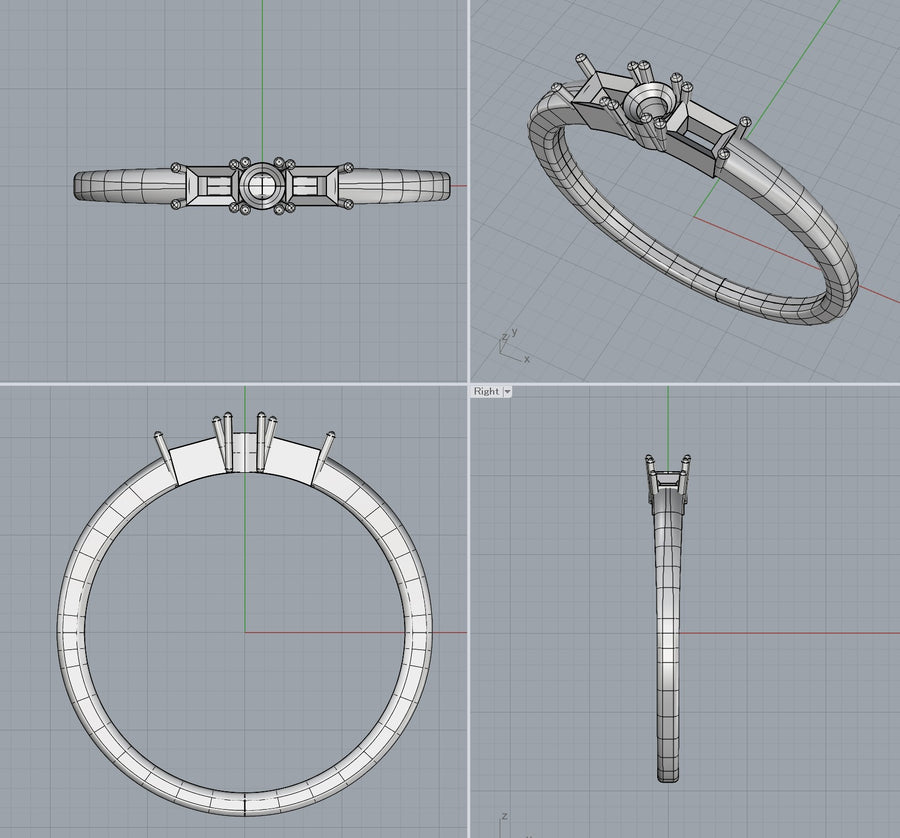 ■Order_ring_★Live250208LIVE001_Paraiba tourmaline_0.055ct/★Live250125LIVE006 bucket diamond_0.20ct hibari4909