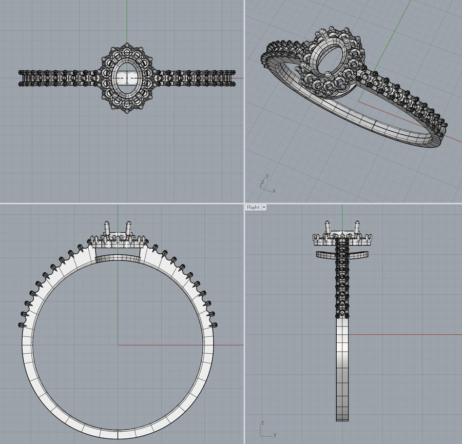 ■Order_arm diamond_★Haunight 0.16ct dachs.hund_cocoa