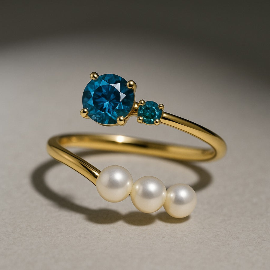 ■Order_ring★#6386#6242 ★Live250712LIVE52 blue diamond 0.49ct★kayo_rsh