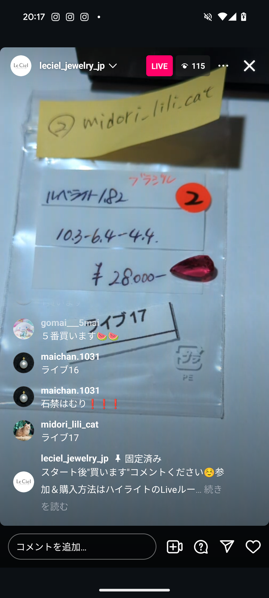 Live240727LIVE017 rubellite 1.82