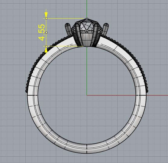 【ローズカットダイヤモンド 0.61ct】Silver925×ロジウムコーティングリング