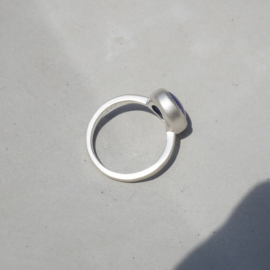 【ラピスラズリ 2.43ct】Silver925 Matt Ring