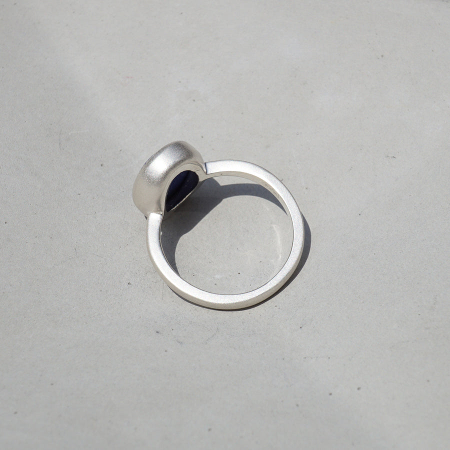 【ラピスラズリ 2.43ct】Silver925 Matt Ring