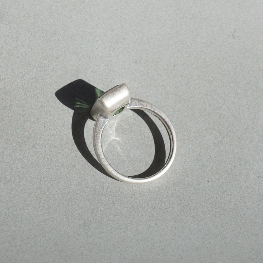 【トルマリン 3.04ct】Silver925×ロジウムマットコーティングリング